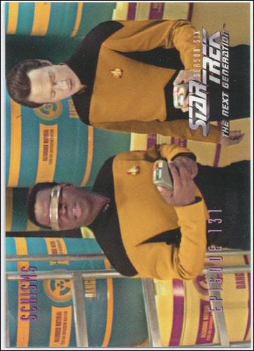 Star Trek: The Next Generation - The Episode Collection Season Six (Base Set) card 550 Schisms, Episode 131A