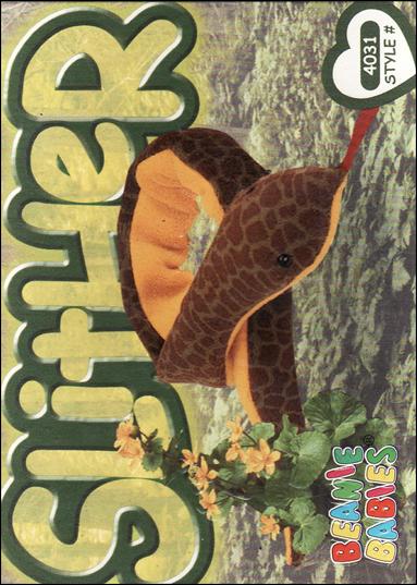 Beanie Babies Series 4 (Base Set) card 229 Slither