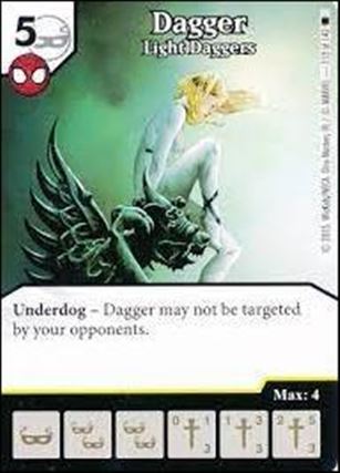Marvel Dice Masters Amazing Spider-Man card 113 Dagger: Light Daggers