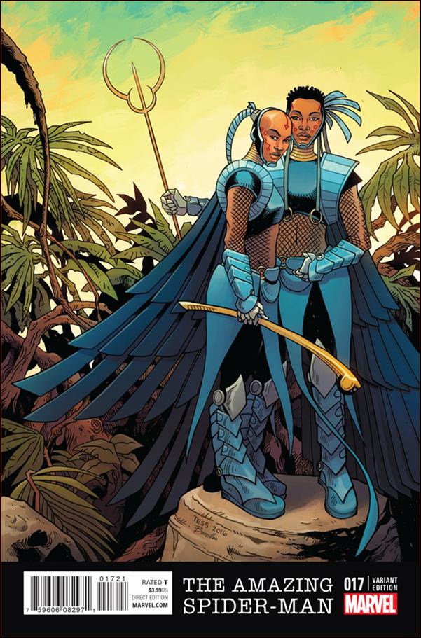 Amazing Spider-Man (2015) issue 17-B Tess Fowler Black Panther Cover