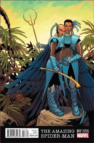 Amazing Spider-Man (2015) issue 17-B Tess Fowler Black Panther Cover