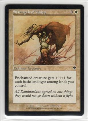 Magic the Gathering: Invasion (Base Set) card 40 Strength of Unity