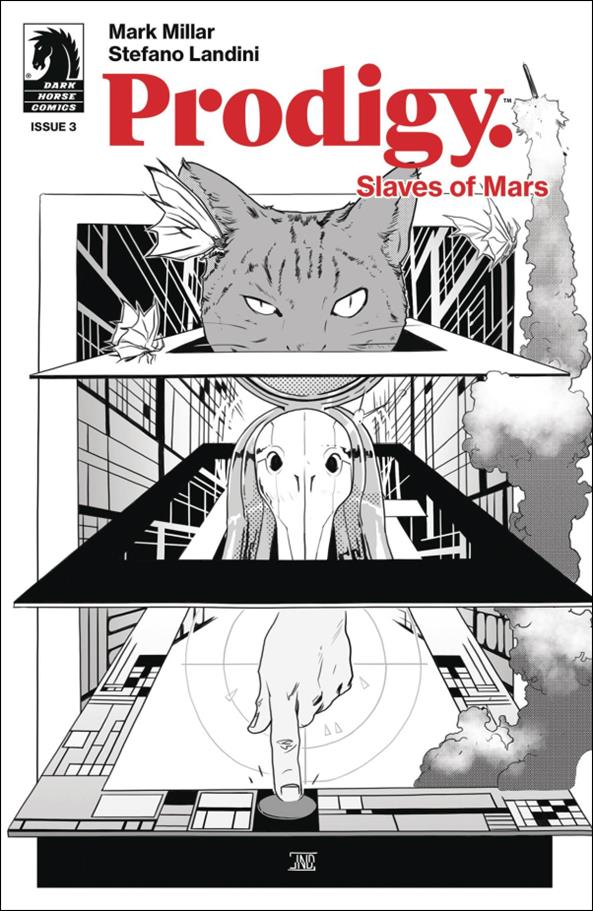 Prodigy: Slaves of Mars (2024) issue 3-B Stefano Landini B&W Cover