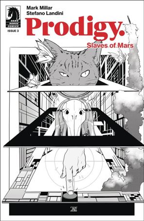 Prodigy: Slaves of Mars (2024) issue 3-B Stefano Landini B&W Cover