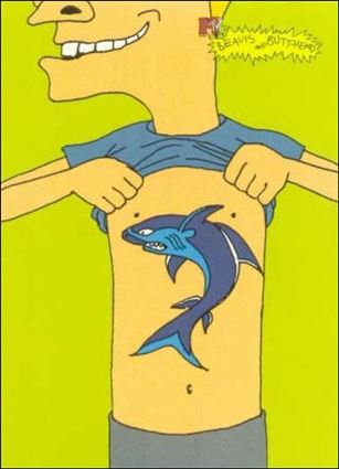 Beavis and Butt-Head (Base Set) card '6949' Shark