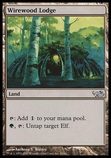 Magic the Gathering: Duel Decks: Elves vs. Goblins (Base Set) card 26 Wirewood Lodge