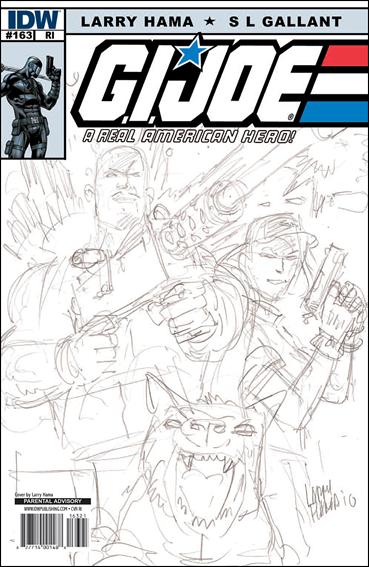 G.I. Joe: A Real American Hero issue 163-C Larry Hama 1:10 Sketch Cover