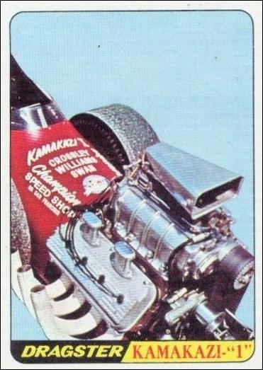 Hot Rods (Base Set) card 45 Kamakazi- "1" (Orange Back)