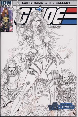 G.I. Joe: A Real American Hero issue 200-F Jamie Tyndall B&W Yesteryear Comics Cover 1/250