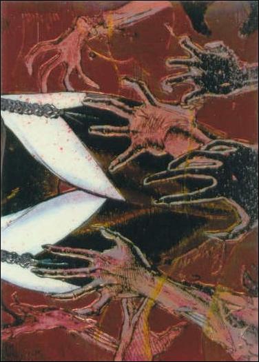 Lady Death All Chromium (Base Set) card 87 Pray for Death - Part 3