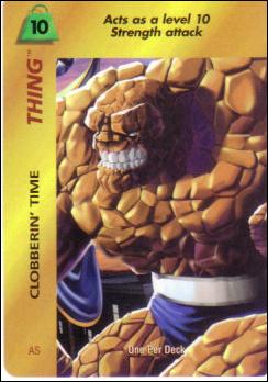 Marvel OverPower (Base Set) card nn211 Thing: Clobberin' Time
