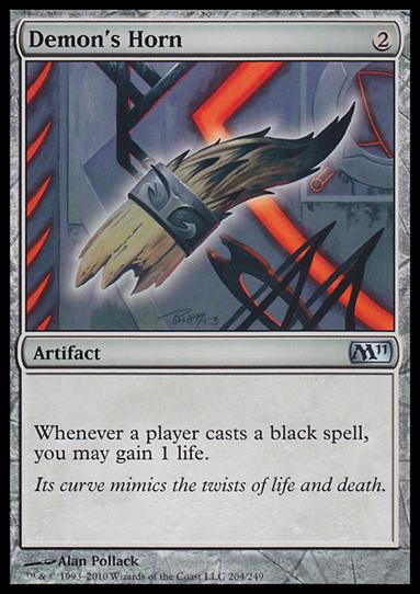 Magic the Gathering: 2011 Core Set (Base Set) card 204 Demon's Horn