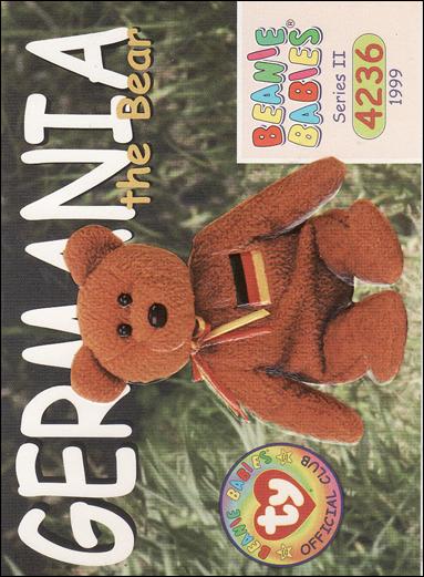 Beanie Babies Series 2 (Base Set) card 174 Germania the Bear