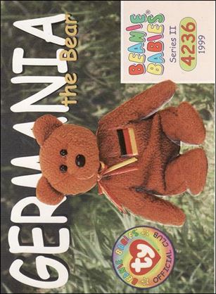 Beanie Babies Series 2 (Base Set) card 174 Germania the Bear