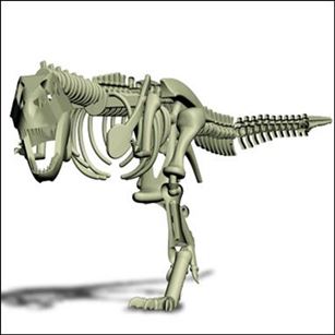 Stikfas figure 27 Tyrannosaurus Rex Dinosaur