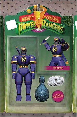 Mighty Morphin Power Rangers issue 23-B Quest Matthews-Martial Action Figure Cover