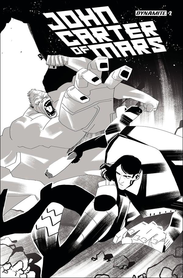 John Carter of Mars (2022) issue 2-H George Kambadais 1:10 Black & White Cover
