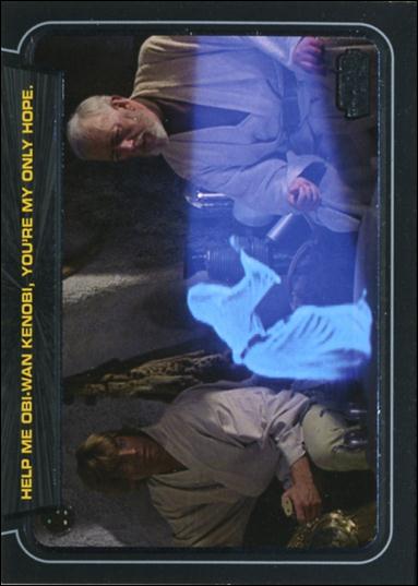 Star Wars Galactic Files (Classic Lines Subset) card CL-1 Help Me Obi-Wan Kenobi, You;'re My Only Hope.