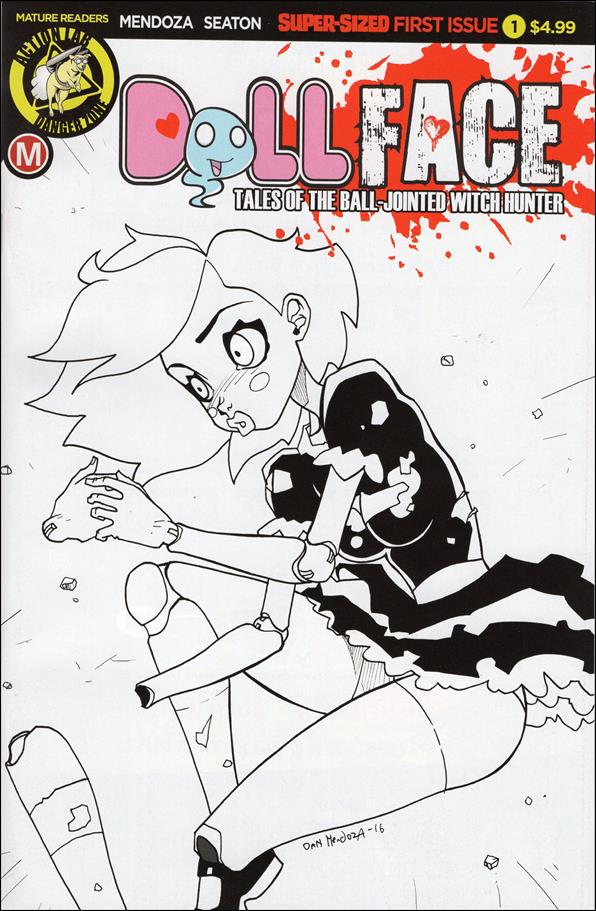 Dollface issue 1-F Dan Mendoza Pin-Up Sketch Cover