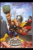 Marvel Super Hero Squad (Pop-Up Subset) card 4 Thor