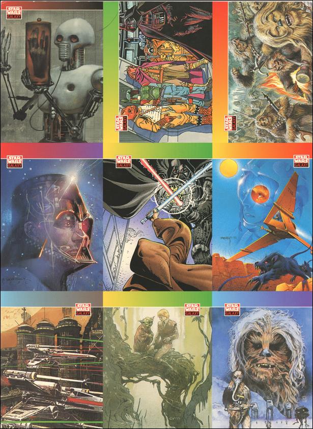 Star Wars Galaxy: Series 1 (Promo) card nn-11 9-up Sheet