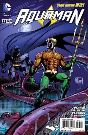 Aquaman (2011) issue 33-B Graham Nolan Batman 75th Anniversary Cover