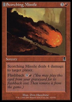 Magic the Gathering: Odyssey (Base Set) card 219 Scorching Missile