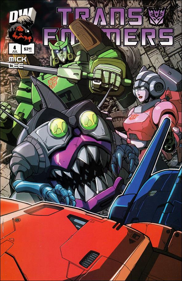 Transformers: Generation 1 (2003) issue 4 Decepticons "Left Side" Cover