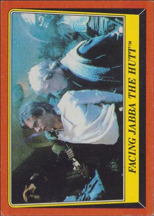 Star Wars: Return of the Jedi: Series 1 (Base Set) card 37 Facing Jabba the Hutt