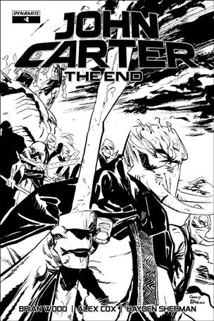 John Carter: The End issue 4-C B&W Garry Brown Cover