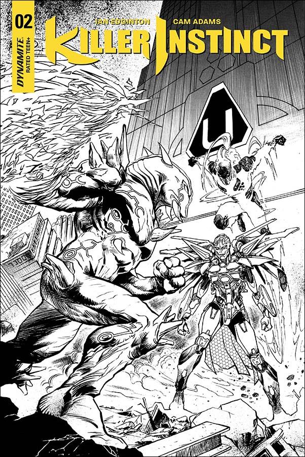 Killer Instinct (2017) issue 2-E Yildiray Cinar 1:20 Black & White Cover