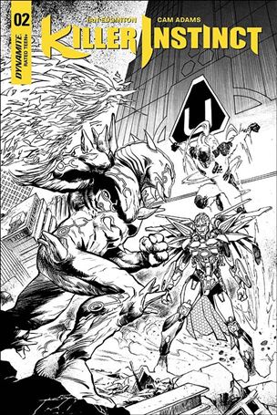 Killer Instinct (2017) issue 2-E Yildiray Cinar 1:20 Black & White Cover