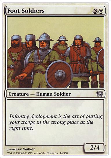 Magic the Gathering: 9th Edition (Base Set) card 14 Foot Soldiers