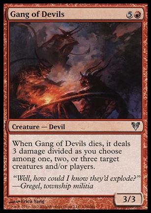 Magic the Gathering: Avacyn Restored (Base Set) card 136 Gang of Devils