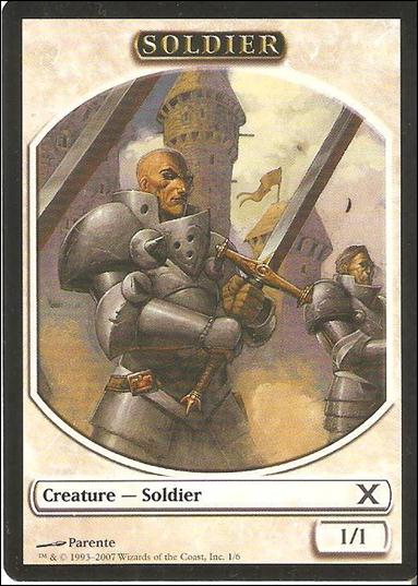 Magic the Gathering: 10th Edition (Token Subset) card 1 Soldier