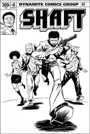 Shaft issue 6-E Sanford Greene 1:15 B&W Cover