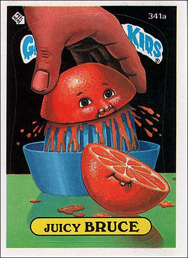 Garbage Pail Kids: Series 09 (Base Set) card 341a Juicy Bruce