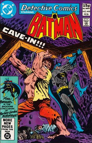 Detective Comics (1937) issue 499-B UK Price Cover