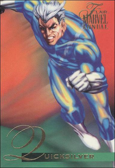 Marvel Annual Flair '95 (Base Set) card 114 Quicksilver