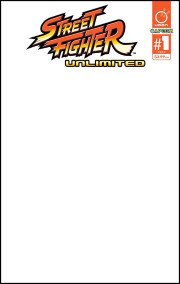 Street Fighter Unlimited issue 1-C Blank/Sketch Cover