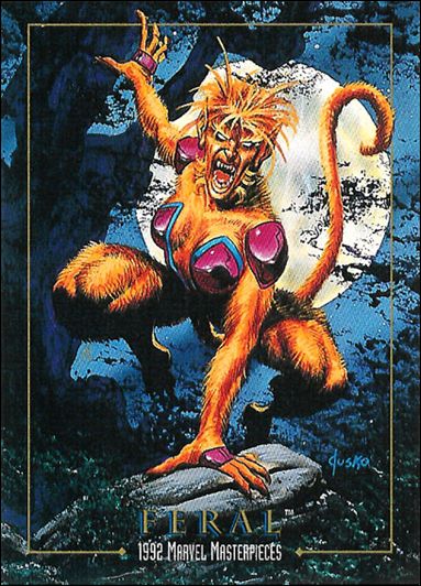 1992 Marvel Masterpieces (Lost Marvel Subset) card 2 Feral