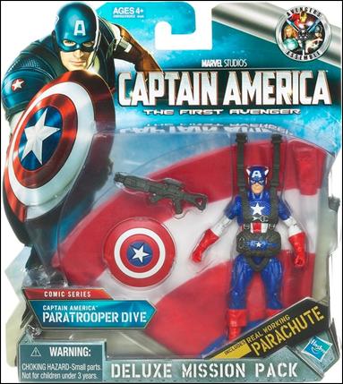 Captain America: The First Avenger (Deluxe Mission Packs) figure 2 Captain America - Paratrooper Dive (Comic Series)
