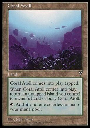 Magic the Gathering: Visions (Base Set) card 160 Coral Atoll