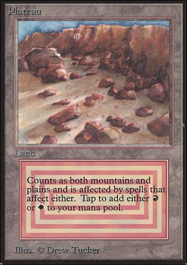 Magic the Gathering: Limited Edition Beta (Base Set) card 280 Plateau