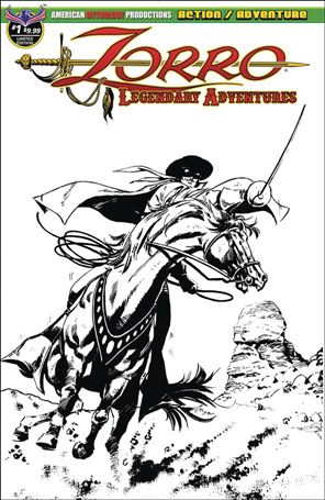 Zorro: Legendary Adventures issue 1-B Black & White Cover 1/400