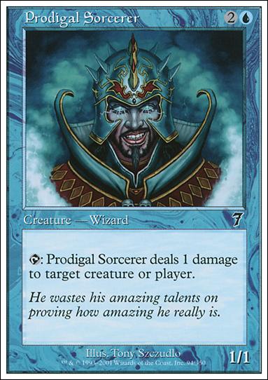 Magic the Gathering: 7th Edition (Base Set) card 94 Prodigal Sorcerer