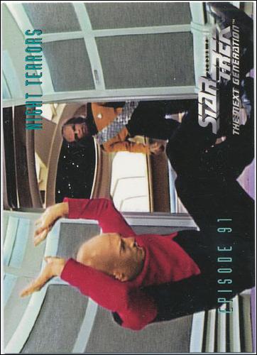 Star Trek: The Next Generation - The Episode Collection Season Four (Base Set) card 371 Night Terrors, Episode 91B