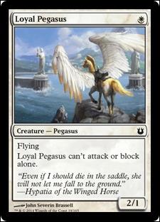Magic the Gathering: Born of the Gods (Base Set) card 19 Loyal Pegasus