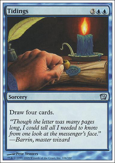 Magic the Gathering: 9th Edition (Base Set) card 106 Tidings