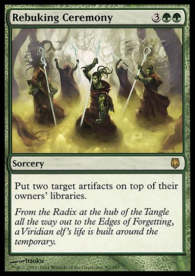 Magic the Gathering: Darksteel (Base Set) card 82 Rebuking Ceremony